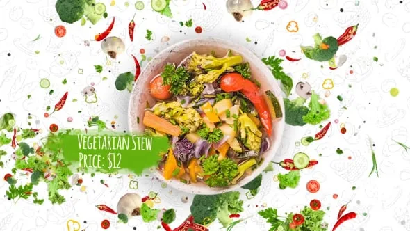 Vegetarian Food Menu Image